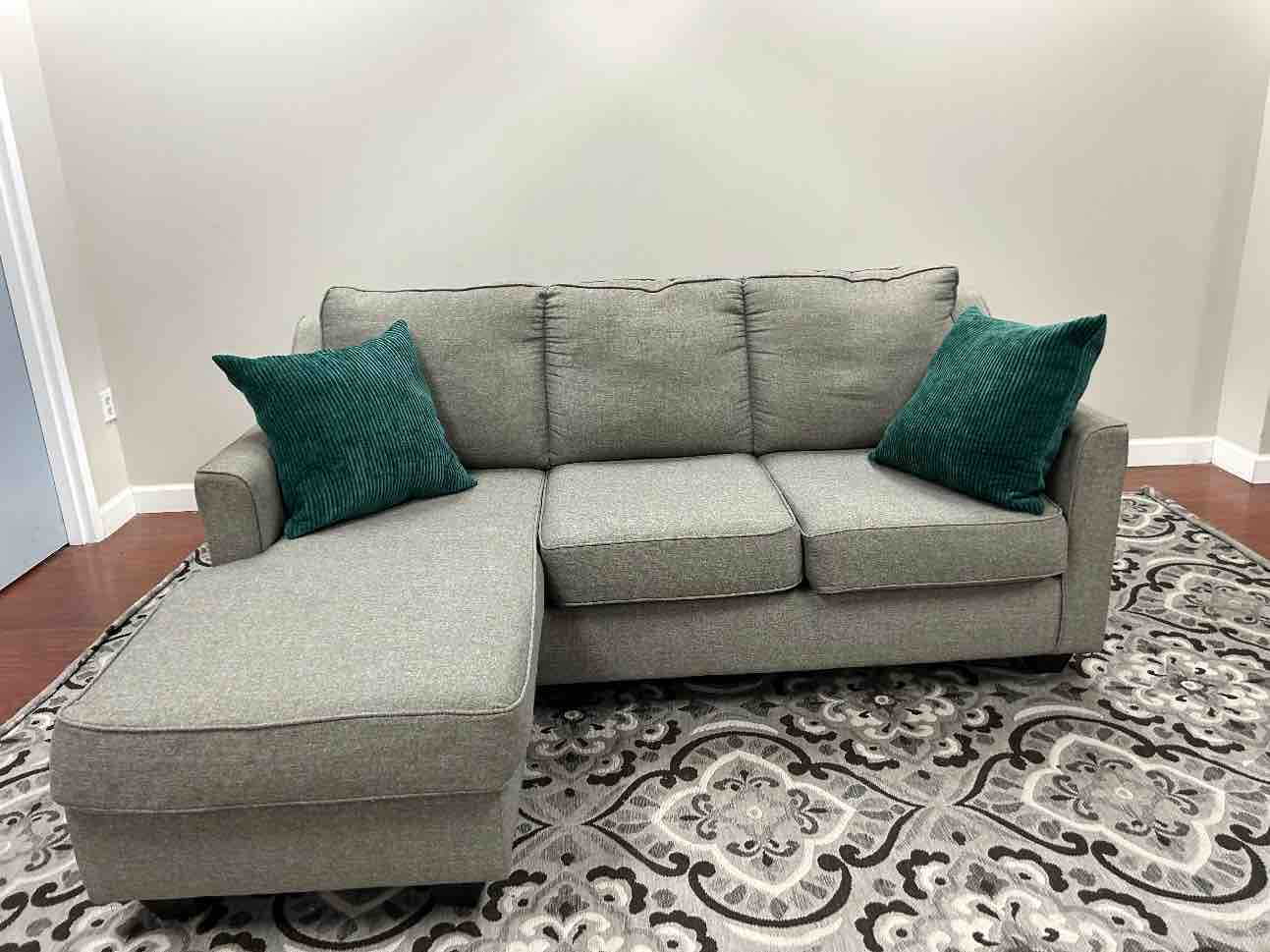 Gray Sectional Sofa with Chaise