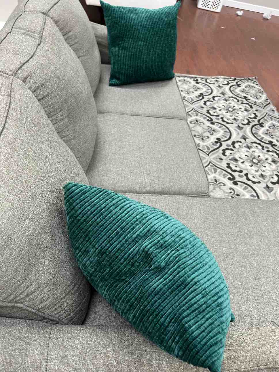 Gray Sectional Sofa with Chaise