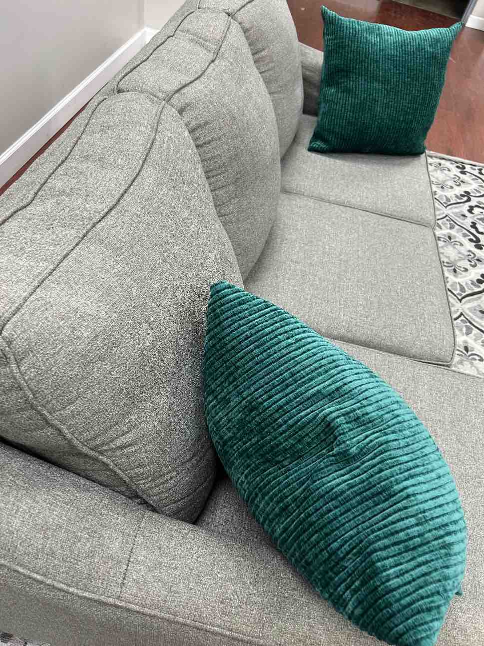 Gray Sectional Sofa with Chaise