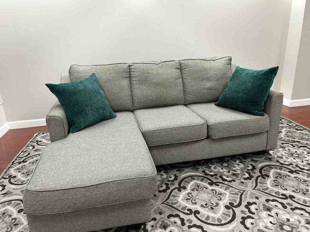 Gray Sectional Sofa with Chaise